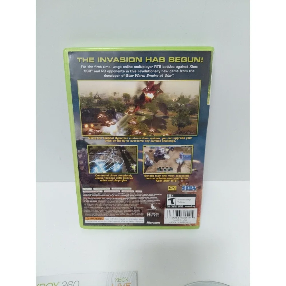 Universe at War: Earth Assault (Microsoft Xbox 360) 2008; CIB Complete‎